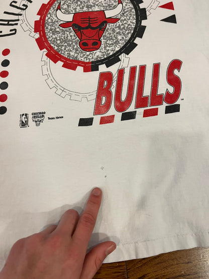 90s Chicago Bulls Team Hanes Vintage NBA Graphic Tee (XL)