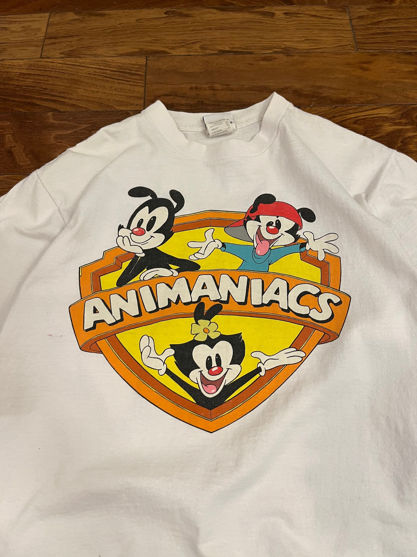 1993 Animaniacs Vintage Warner Bros Double Sided Cartoon Tee (L)
