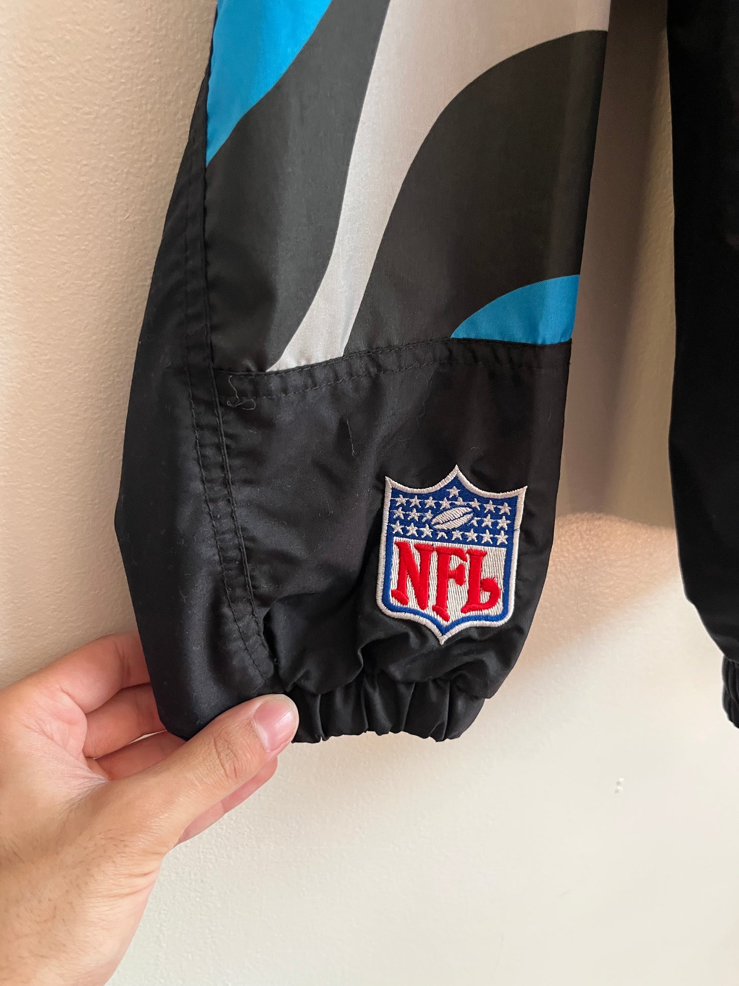 90s Carolina Panthers Pro Line Reebok AOP Rare Windbreaker (XL)