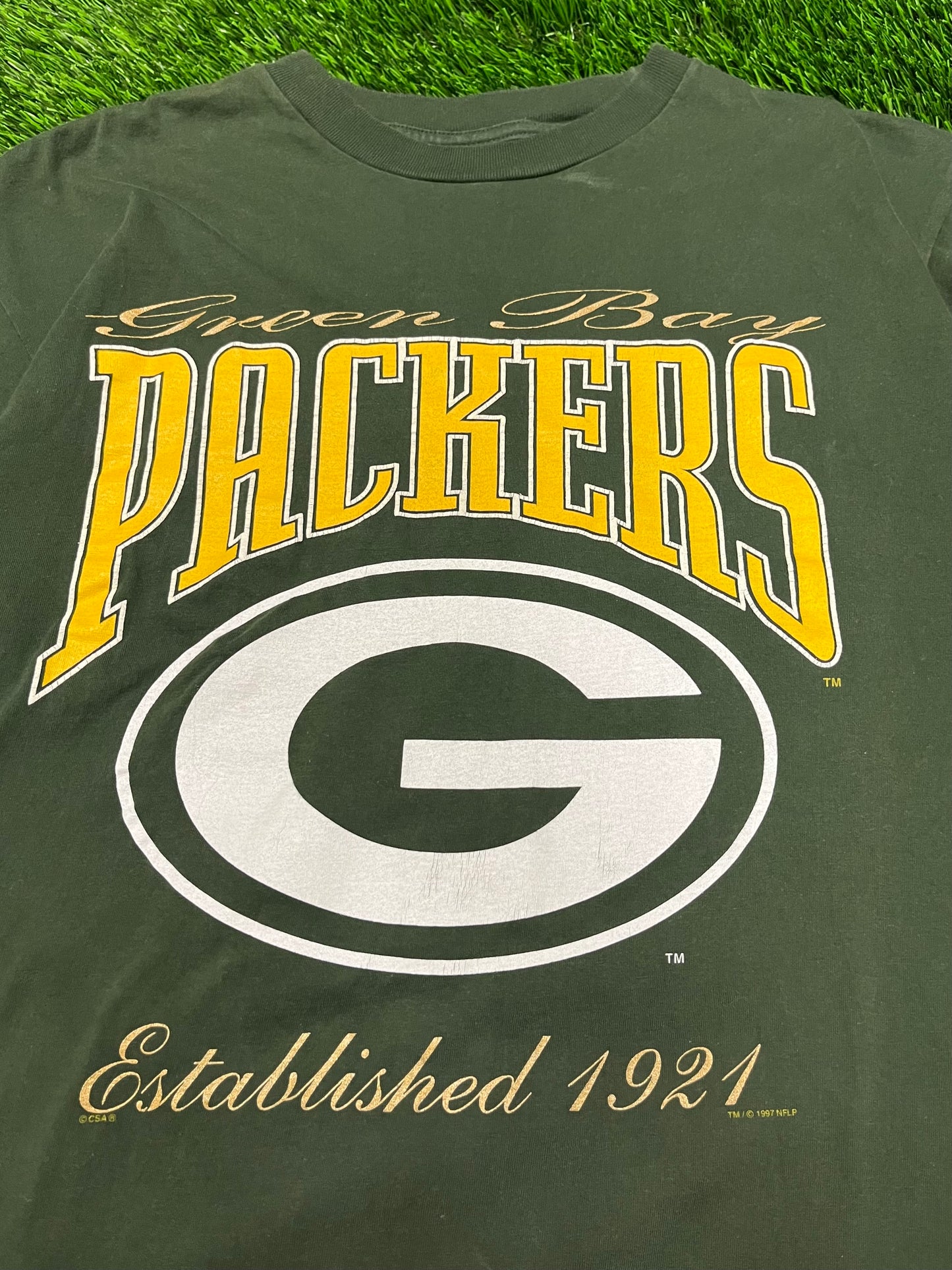 1997 Green Bay Packers Champs Green Tee (XL)