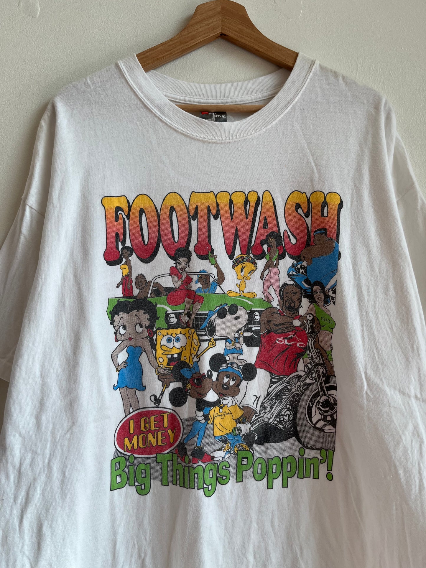 2007 T.I Big Things Poppin Footwash Cartoon Music Tee (XL)