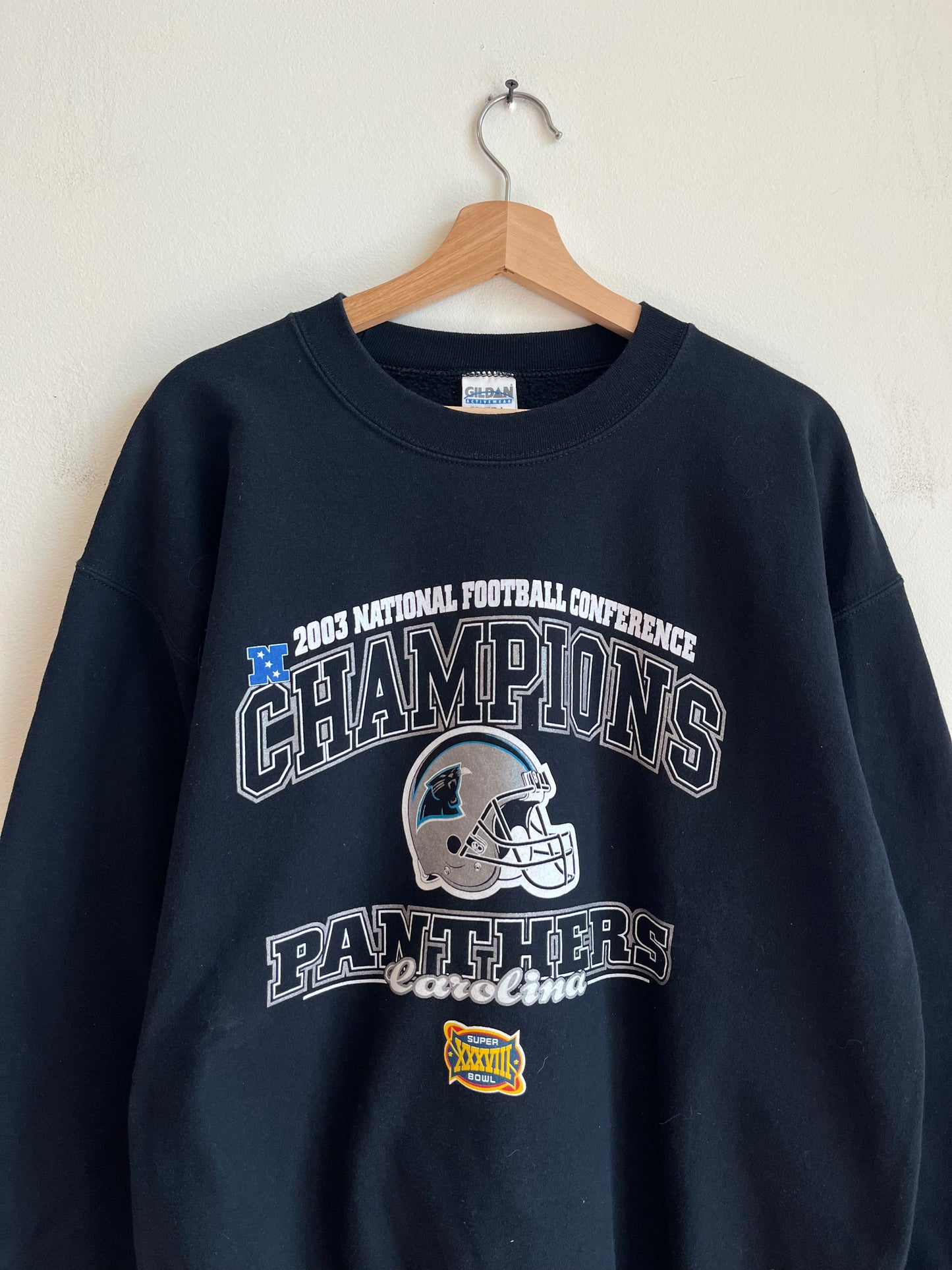 2003 Carolina Panthers Conference Champions Crewneck (L)