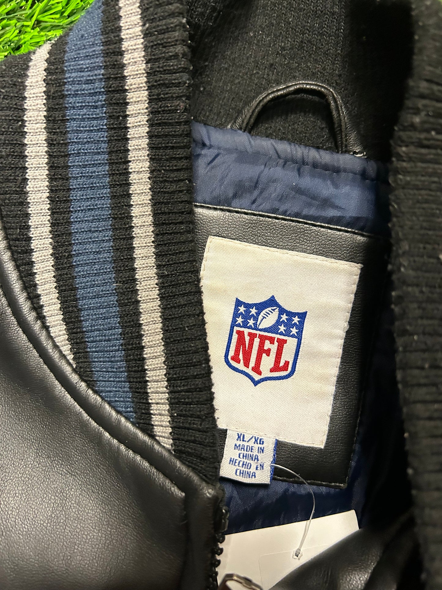 00s Dallas Cowboys NFL Stitched Leather Jacket (XL)