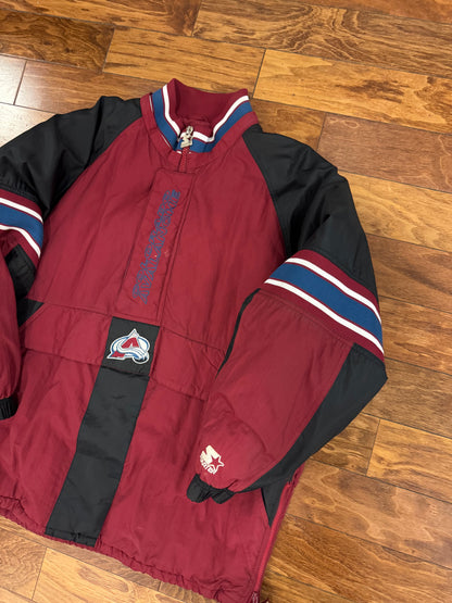 90s Colorado Avalanche Vintage NHL Starter Puffer Jacket (XL)