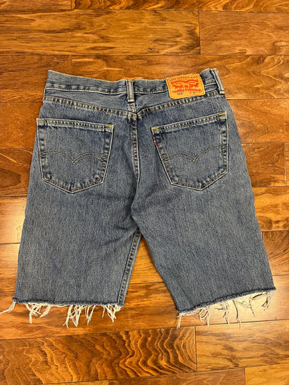 2010s Levi's 505 Faded Blue Shorts (30)