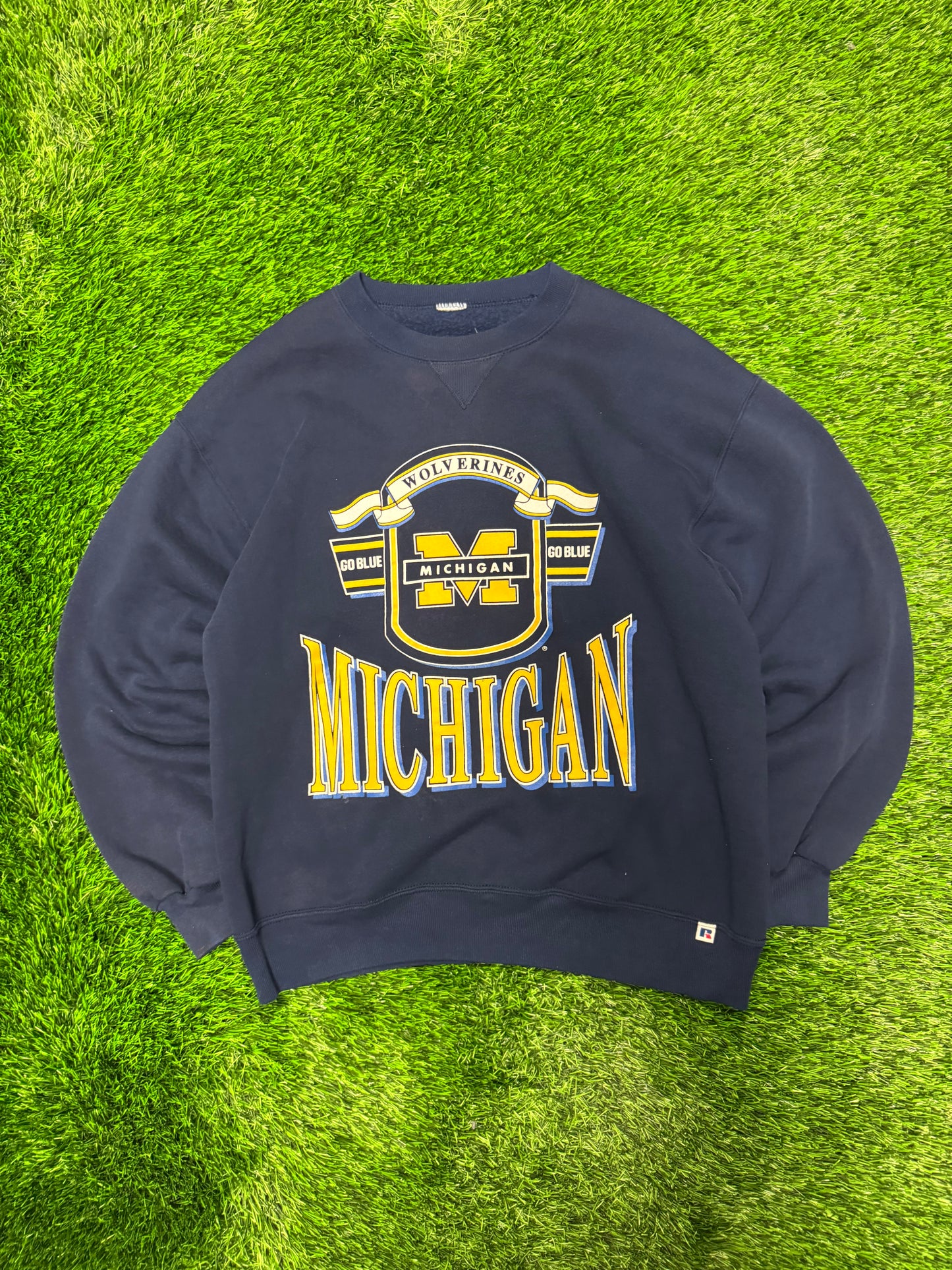 90s Michigan University Vintage Russell Crewneck (L)