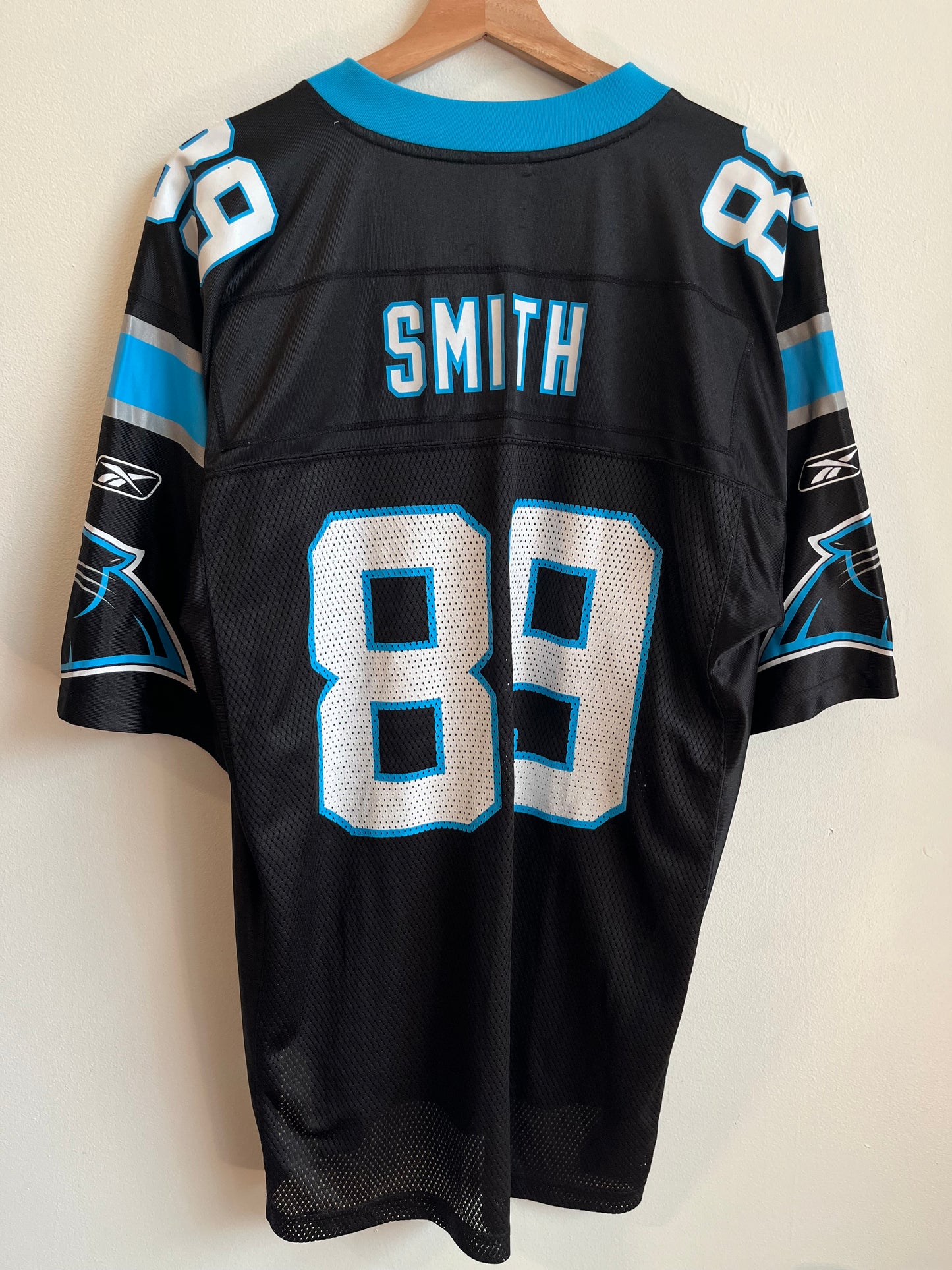 00s Carolina Panthers Smith Steve Reebok Home Jersey (M)