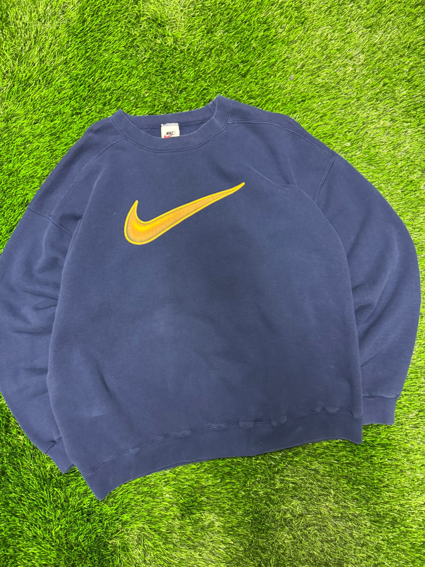 90s Nike Big Swoosh Vintage Crewneck (L)