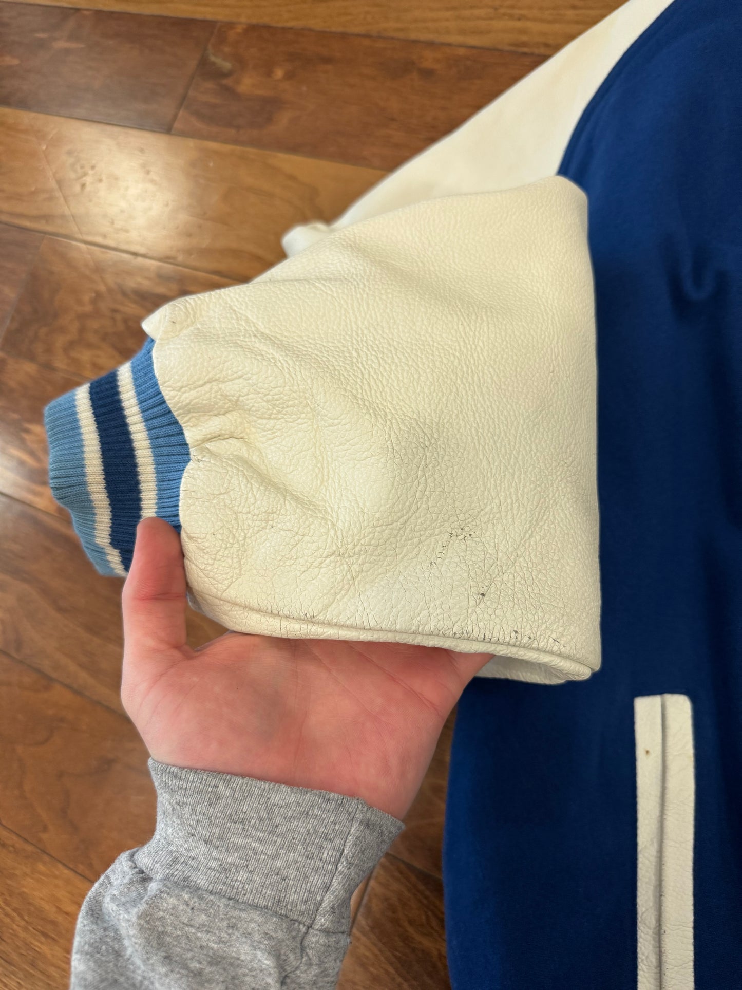 2005 Jacksonville Super Bowl Varsity Leather Jacket (XL)