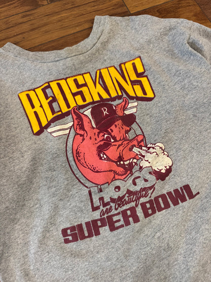 80s Washington Redskins Hogs Super Bowl Vintage Nike Tee (M)