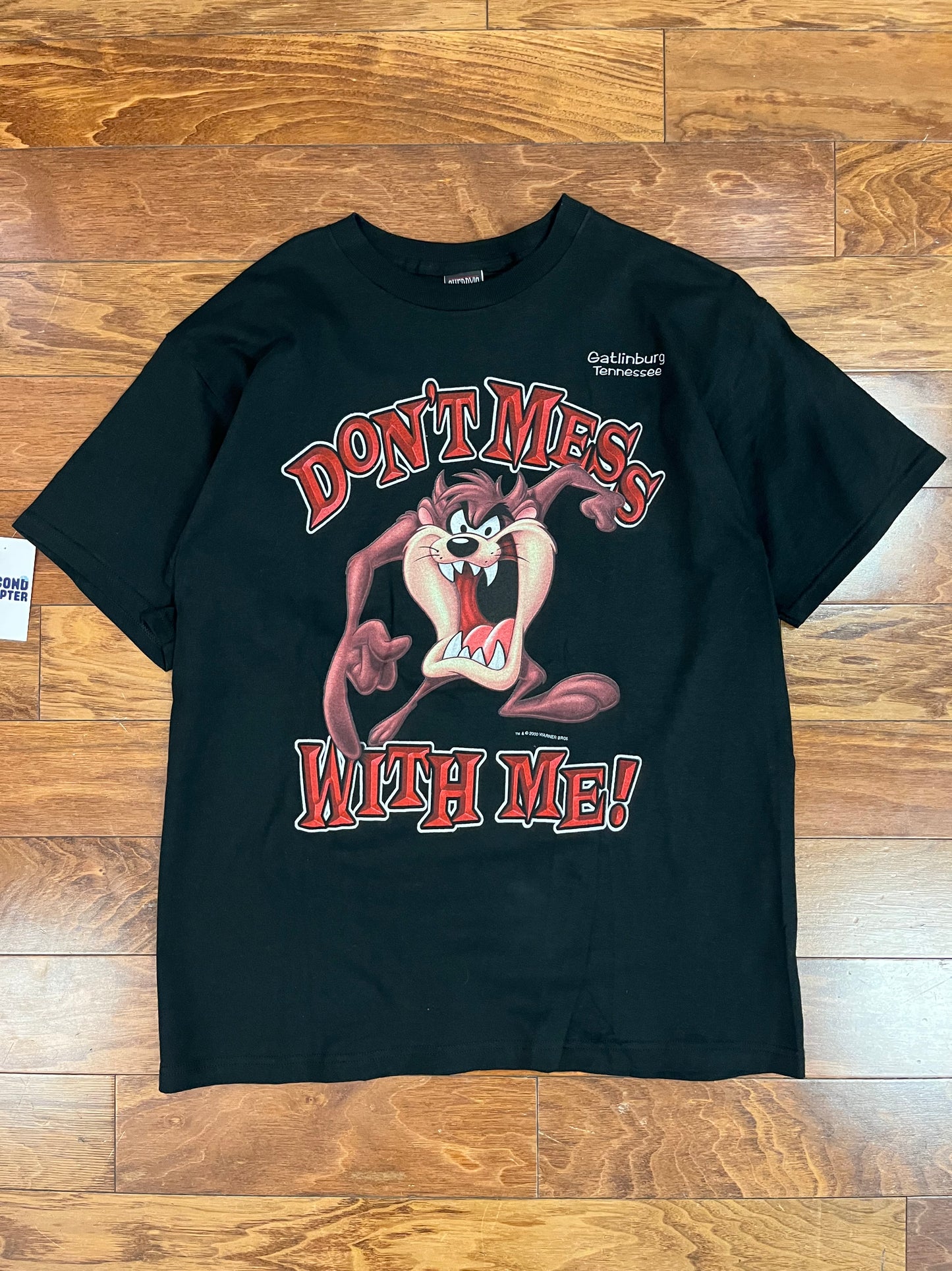 2000 Taz "Don't Mess with me" Vintage Looney Tunes Tee (L)