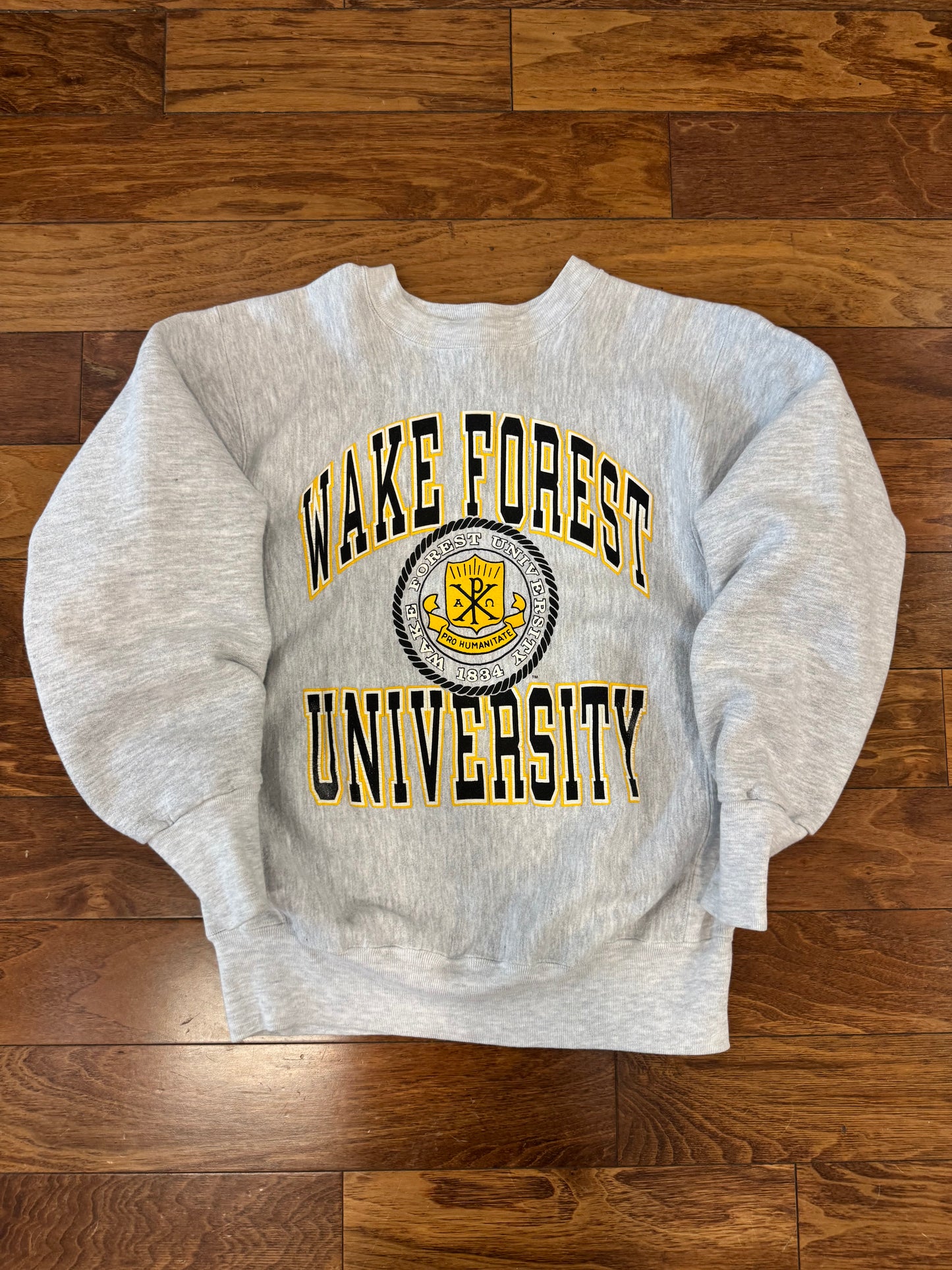 90s Wake Forest University Reverse Weave Vintage Crewneck (L)