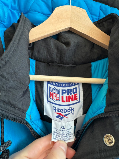 90s Carolina Panthers Reebok Pro Line Puffer Jacket (XL)