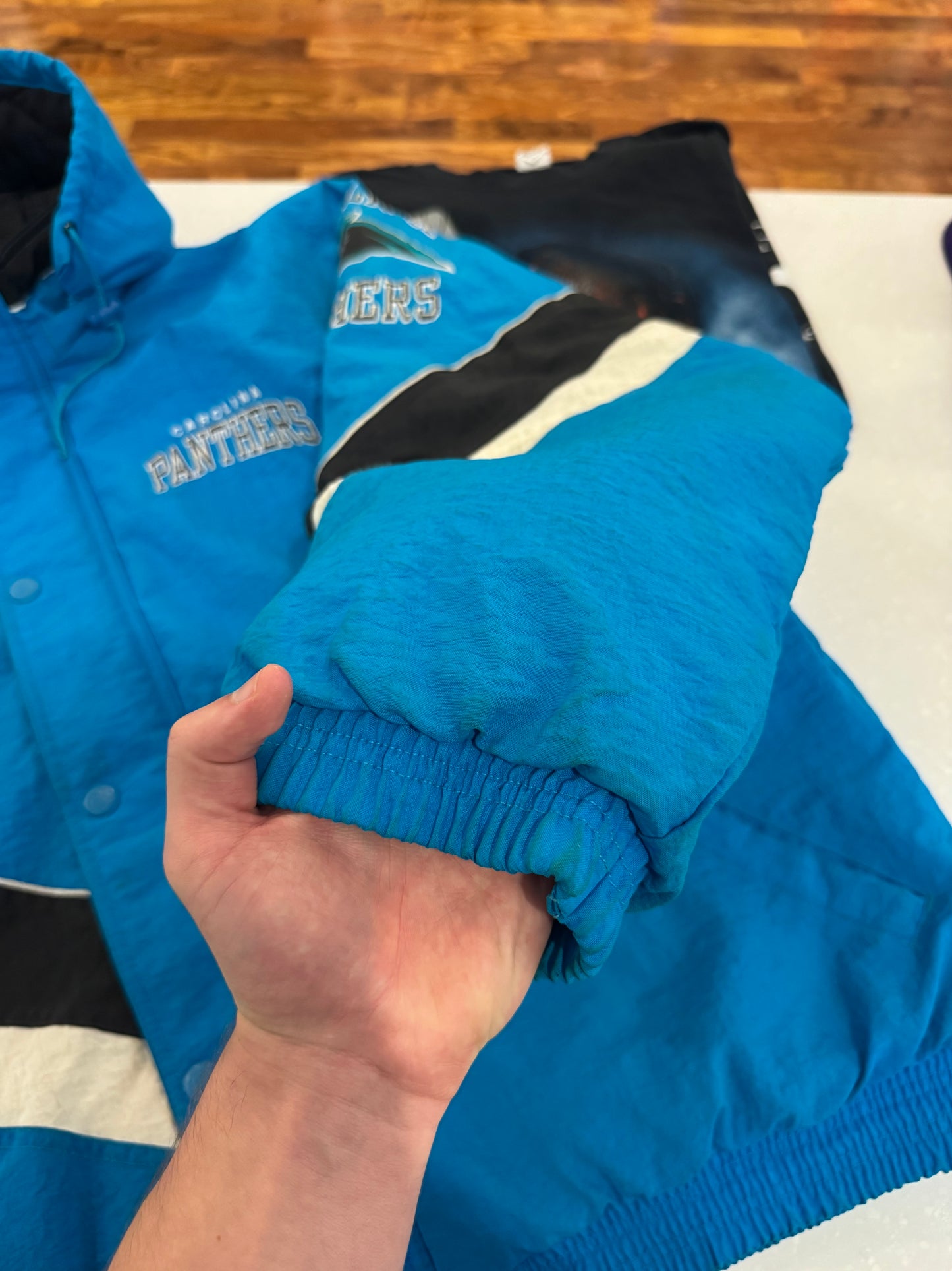 90s Carolina Panthers NFL Pro Line Puffer Jacket  (XXXL)