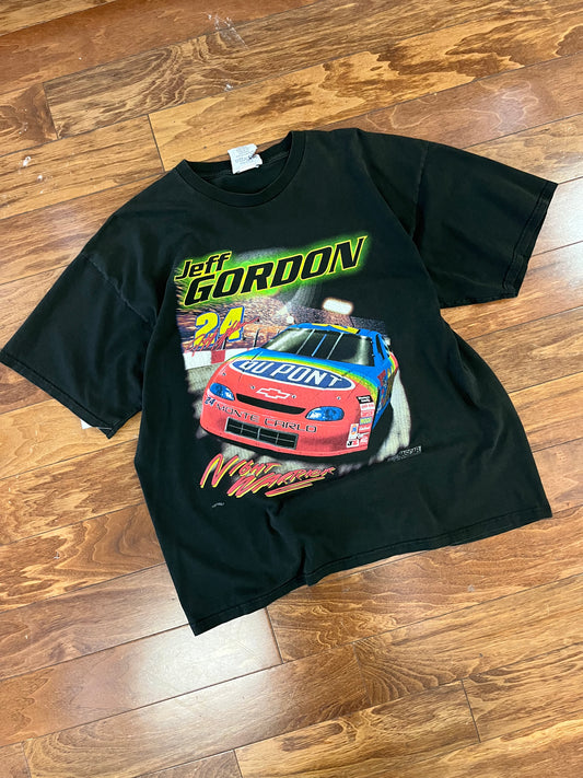 1998 Jeff Gordon "Night Warrior" Front/Back Graphic Nascar Tee