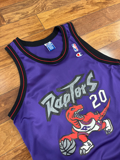 90s Toronto Raptors Damon Stoudamire #20 Champion NBA Jersey (L)