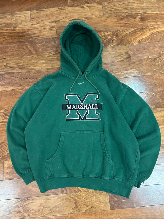 00s Marshall University Vintage Nike Center Swoosh Hoodie (L)
