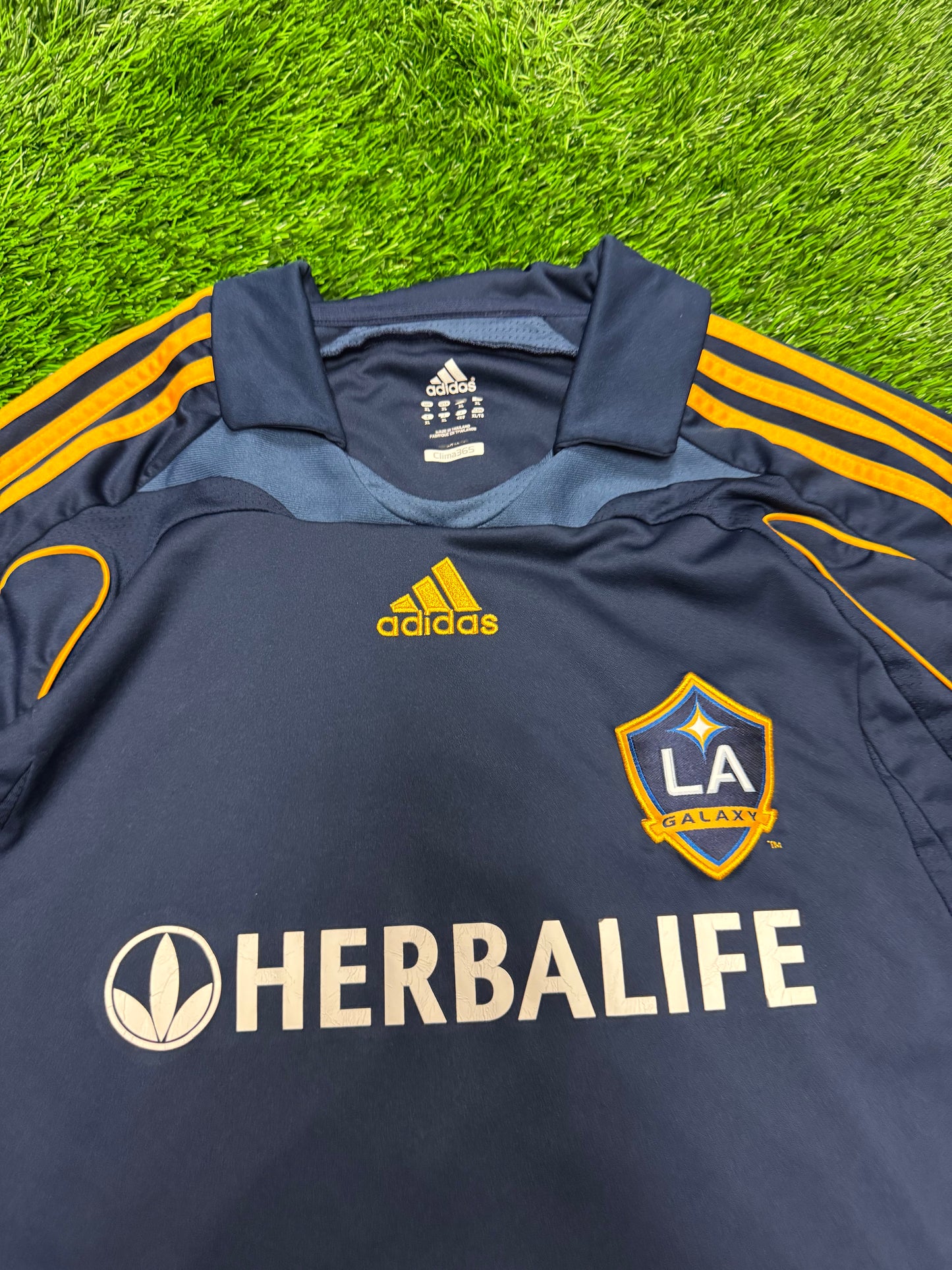 LA Galaxy Adidas Home Jersey Herbalife MLA 2008 Kit (XL)