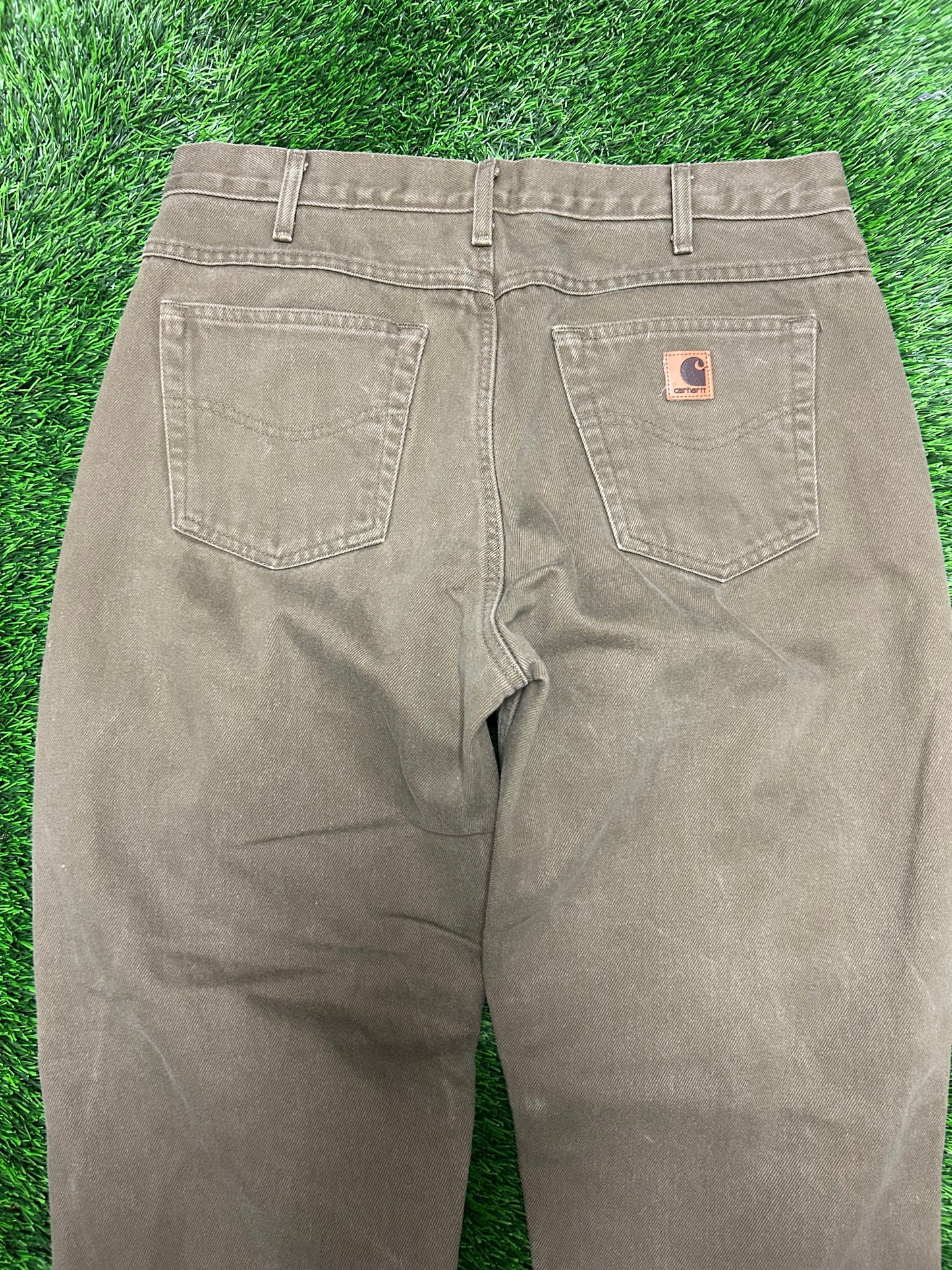 2004 Vintage Carhartt Flannel Lined Ivy Jeans (36 x 30)