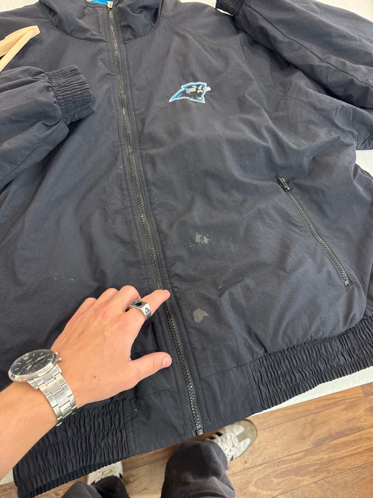1999 Carolina Panthers Champion Fleece Jacket (XL)