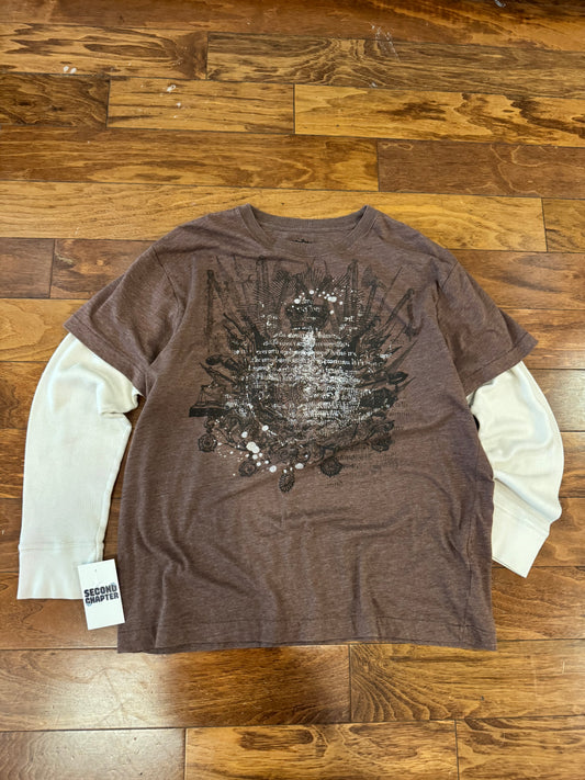 00s No Boundaries Brown Long Sleeve Thermal (XL)