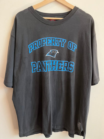 00s Carolina Panthers Property Faded Black Tee (XL)