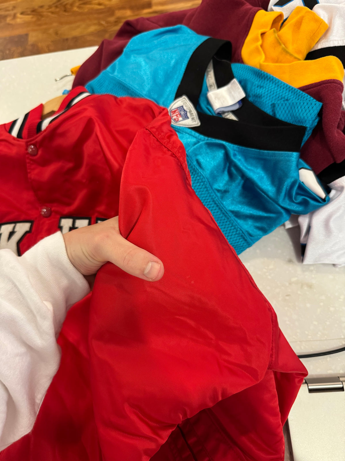 80s Oak Hill Academy Vintage Satin Jacket (L)