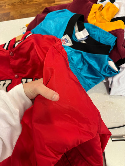 80s Oak Hill Academy Vintage Satin Jacket (L)