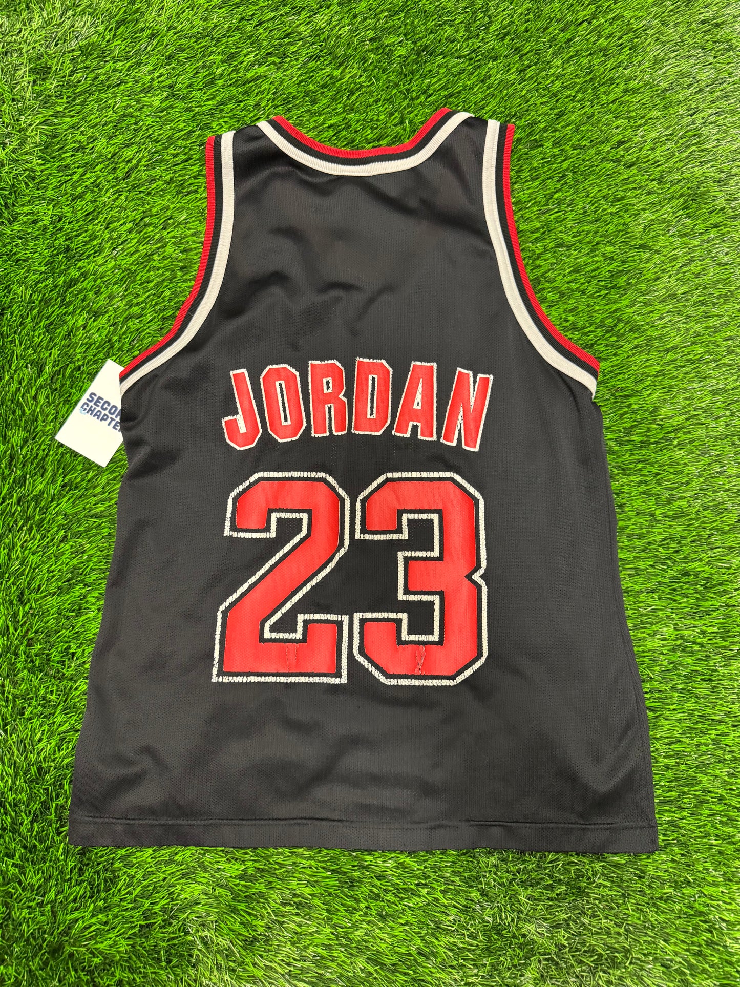 90s Chicago Bulls Michael Jordan Champion NBA Jersey (S)