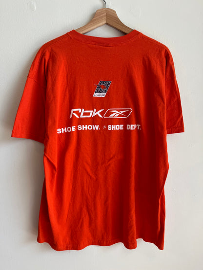 2004 Charlotte Bobcats Logo ReebokOrange Tee v Wizards (XL)
