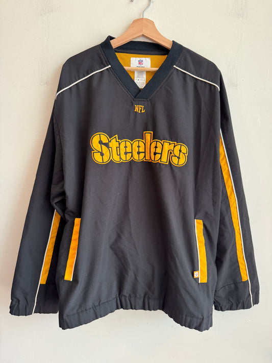2010s Pittsburgh Steelers Embroidered Spell Out Windbreaker (XL)