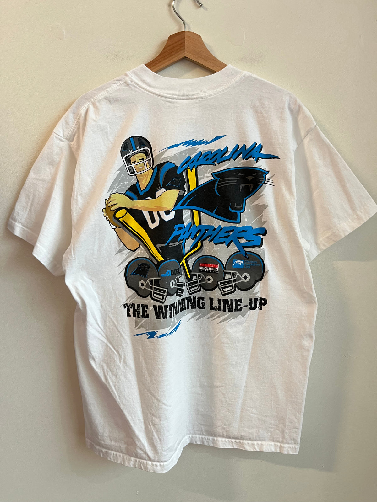2000 Carolina Panthers vs Jaguars “The Winning Line-Up” Tee (XXL)