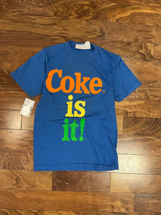 80s Coke Is It Graphic Tee (M)