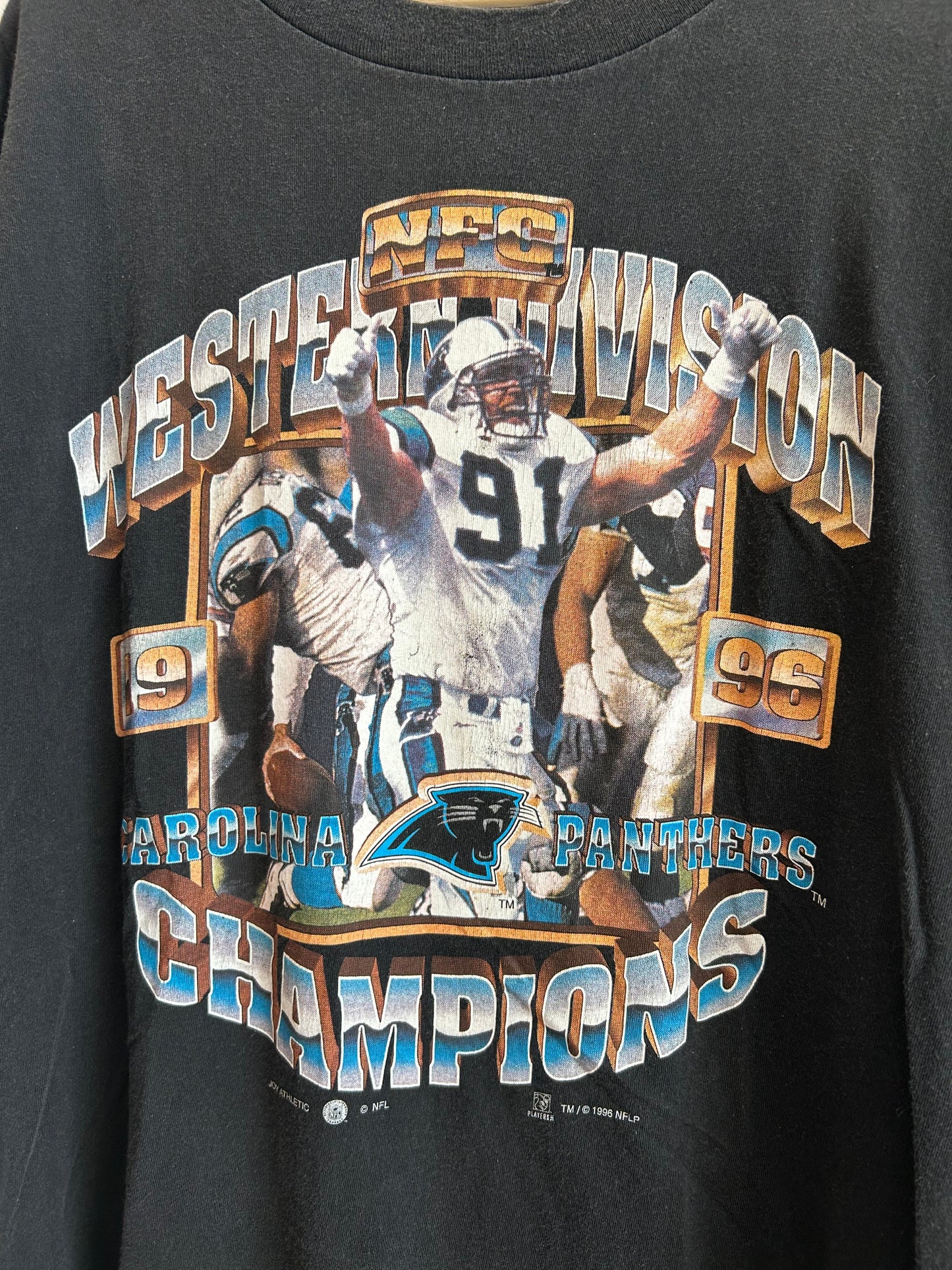 1996 Carolina Panthers Vintage Kevin Green Western Champions Tee (XL)