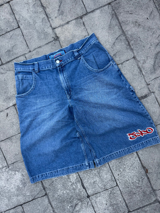 00s JNCO Jeans Embroidered Carpenter Shorts (42)