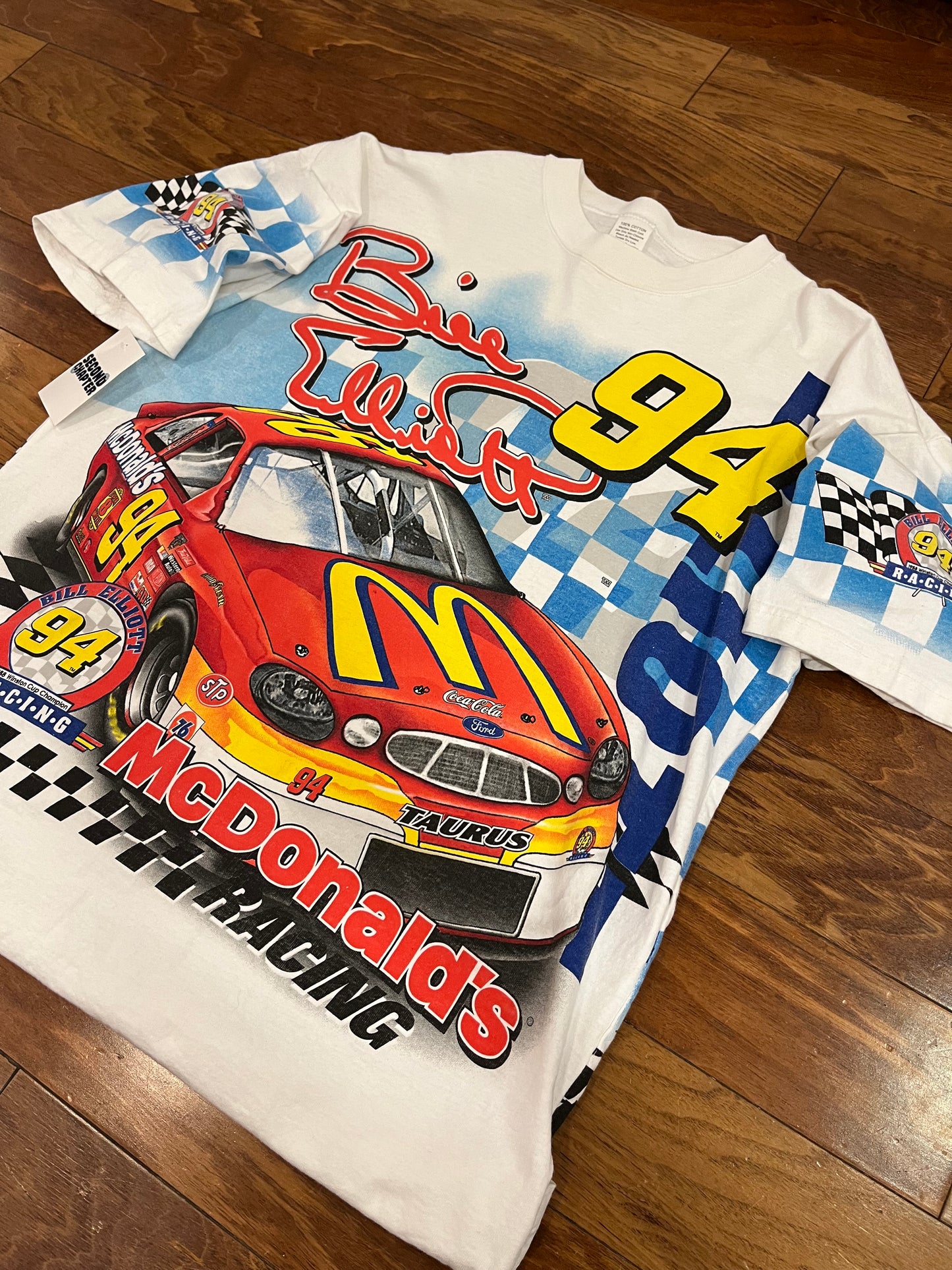 1998 Bill Elliott McDonald's Winston Cup AOP Nascar Tee (XL)