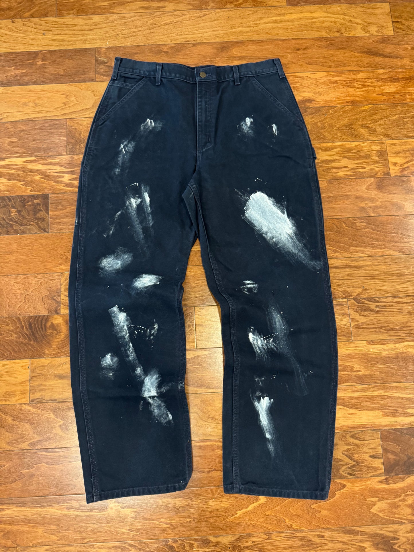 2017 Carhartt Navy Paint Workwear Pants (35x32)