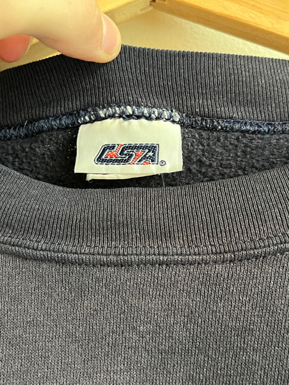 1990s Buffalo Bills Spell Out Faded Navy Crewneck (L)