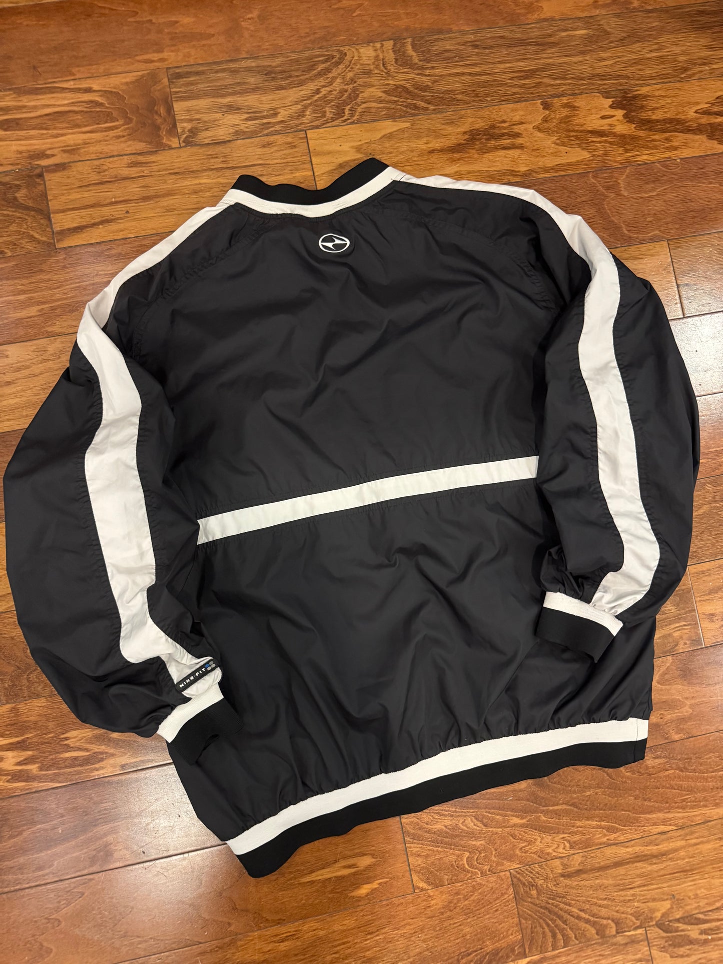 90s Nike Fit Black Windbreaker (XL)