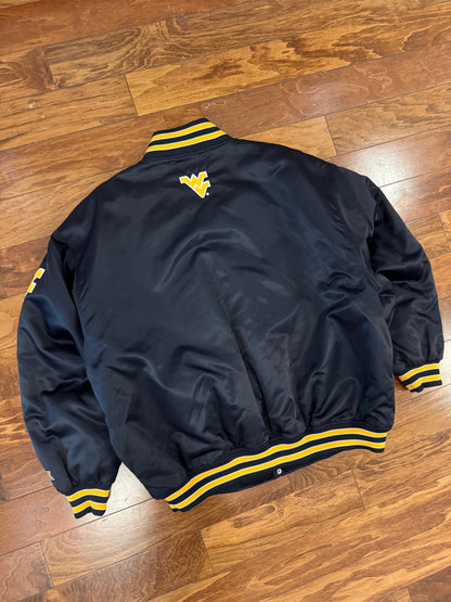 90s West Virginia University (WVU) Vintage Colosseum Satin Jacket (XXL)