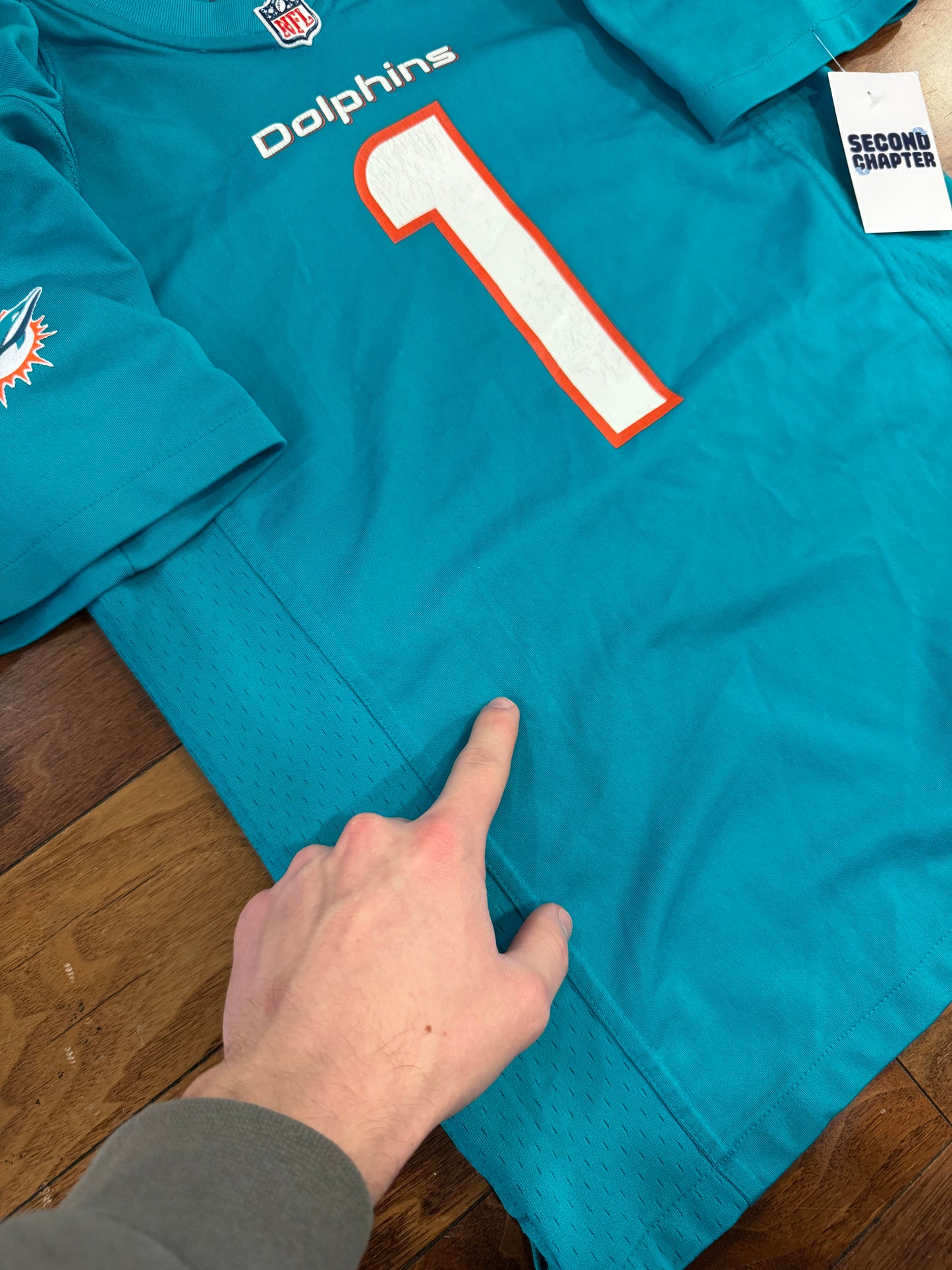 Miami Dolphins Tua Tagovailoa Youth NFL Football Jersey (Youth L)