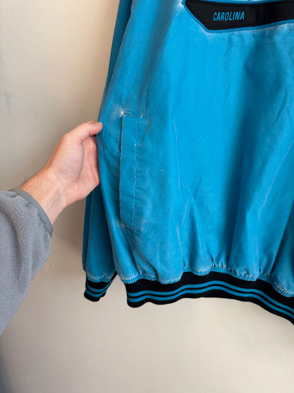 00s Carolina Panthers Faded Blue Tail Swoop Windbreaker (XL)