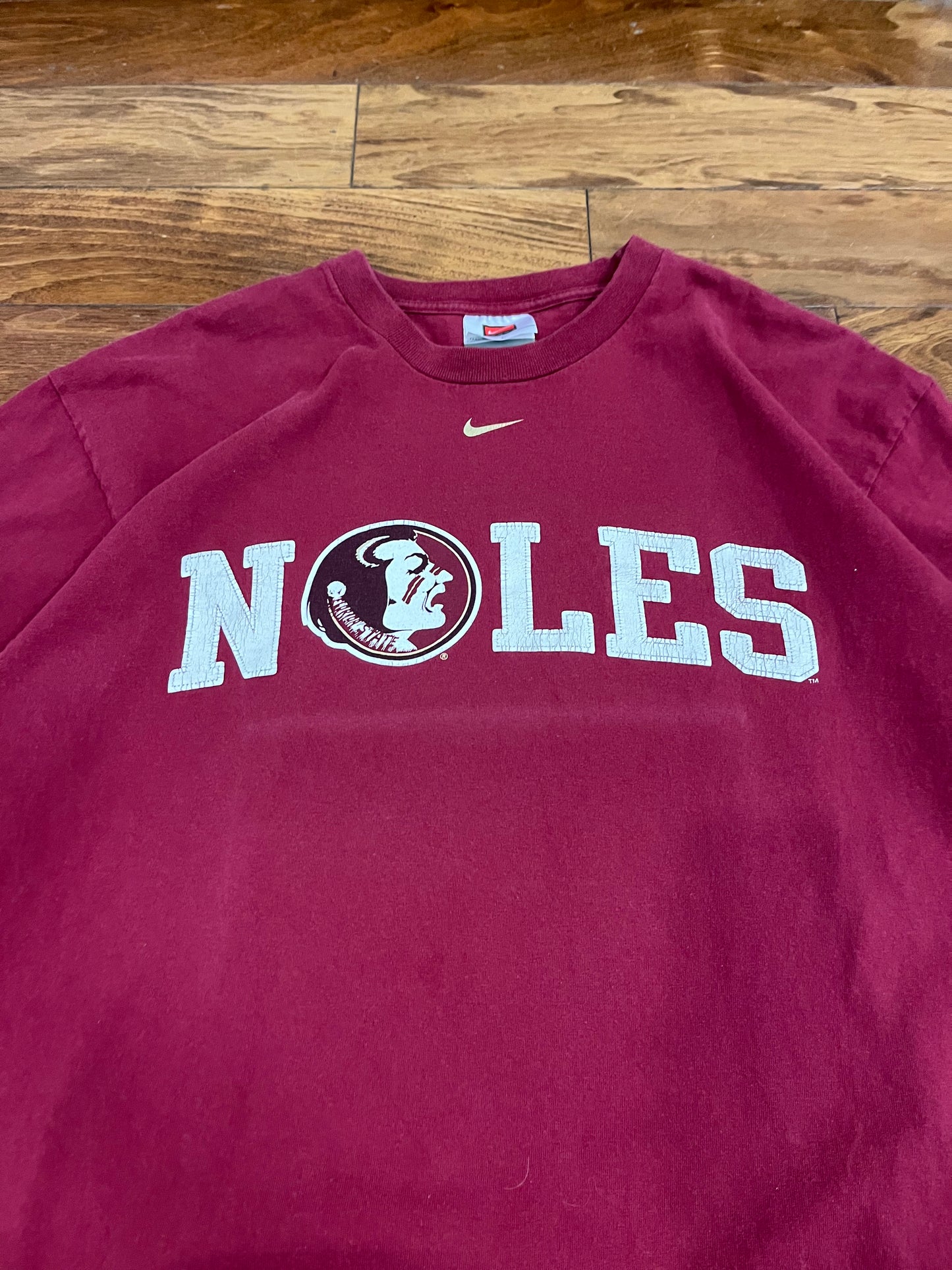 00s Florida State Noles Nike Center Swoosh Tee (L)