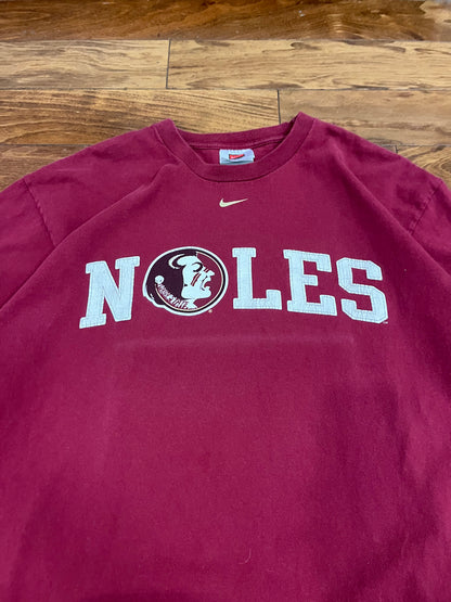 00s Florida State Noles Nike Center Swoosh Tee (L)