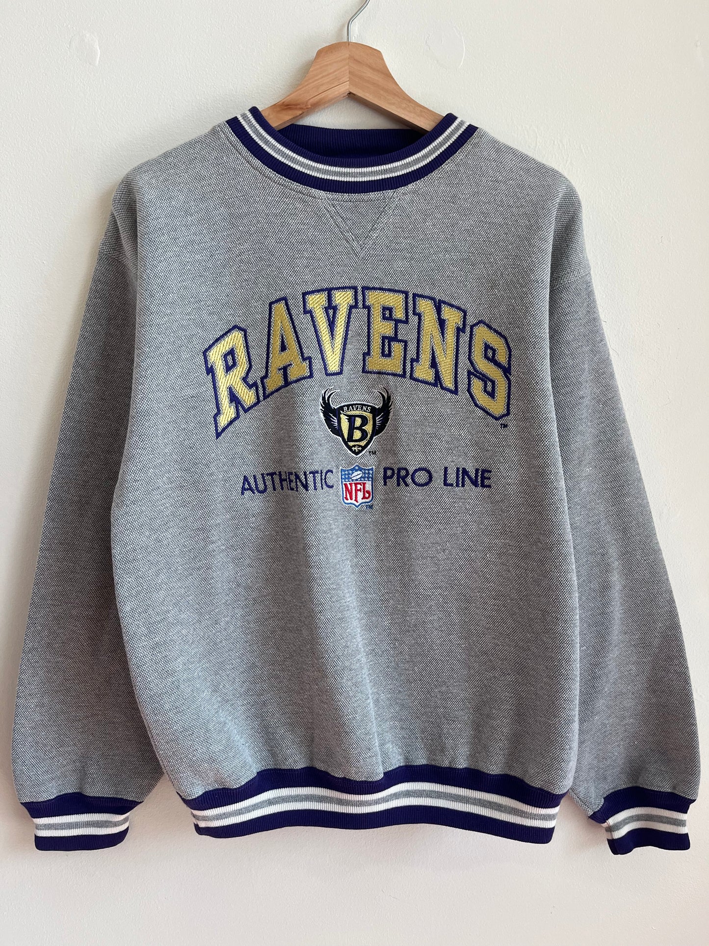 90s Baltimore Ravens NFL Pro Line Logo Athletic Crewneck (M)