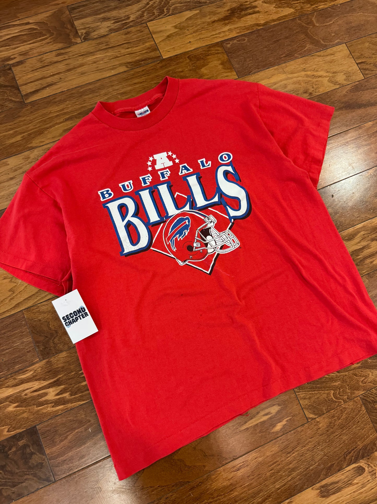 1988 Buffalo Bills Vintage NFL Helmet Tee (XL)