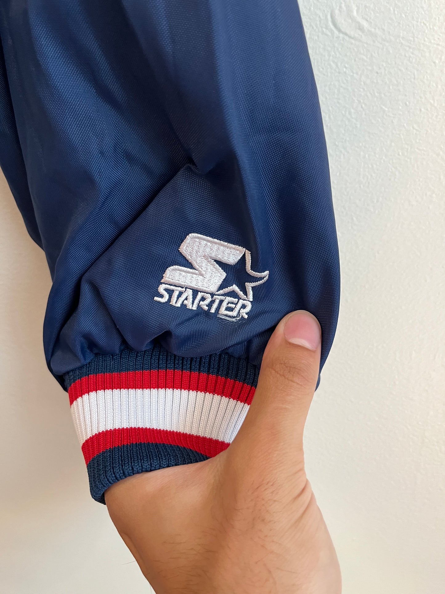 90s Atlanta Braves MLB Starter Blue Windbreaker (L)