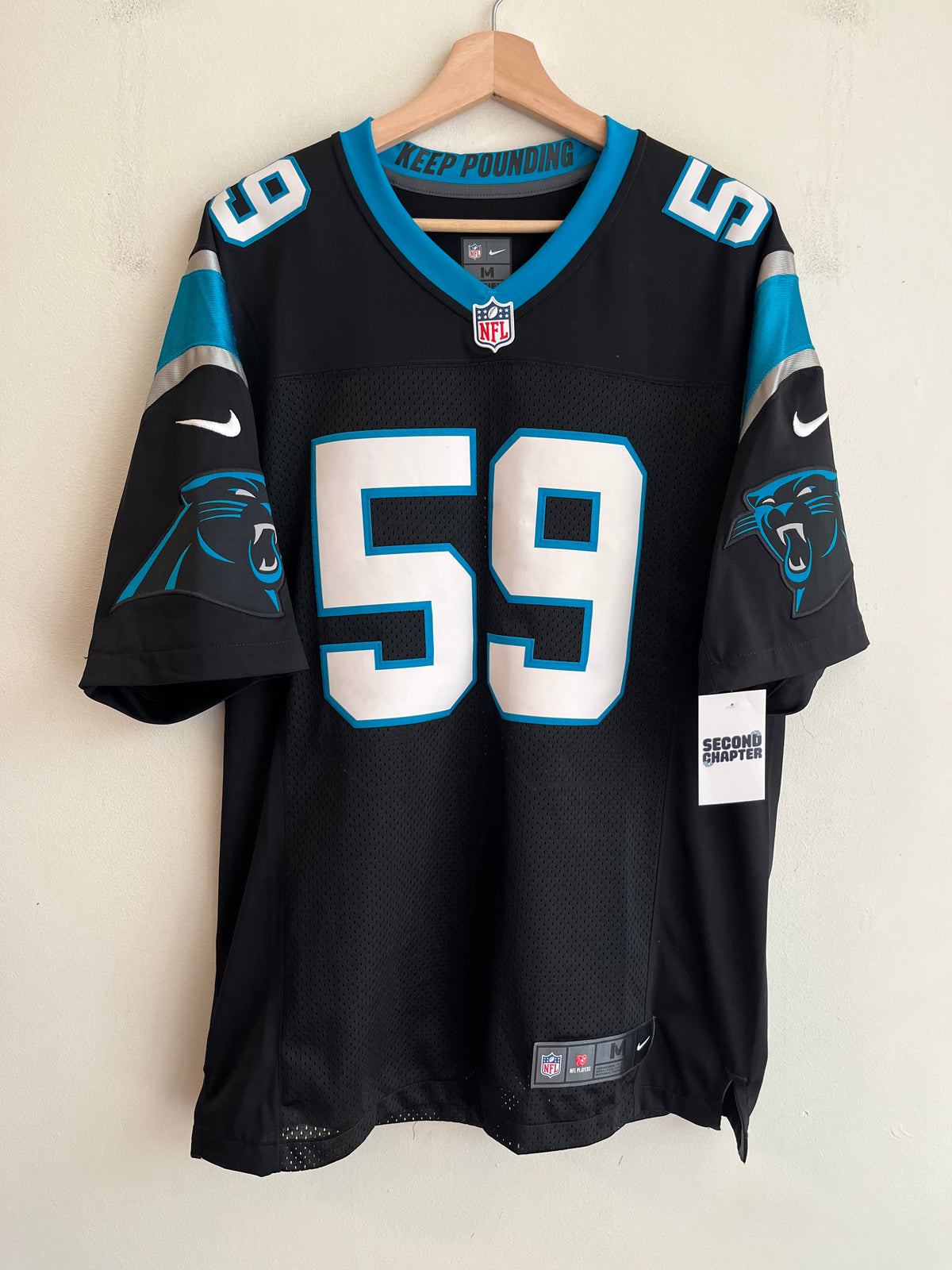 2016 Carolina Panthers Luke Kuechly Stitched Nike Home Jersey (M)