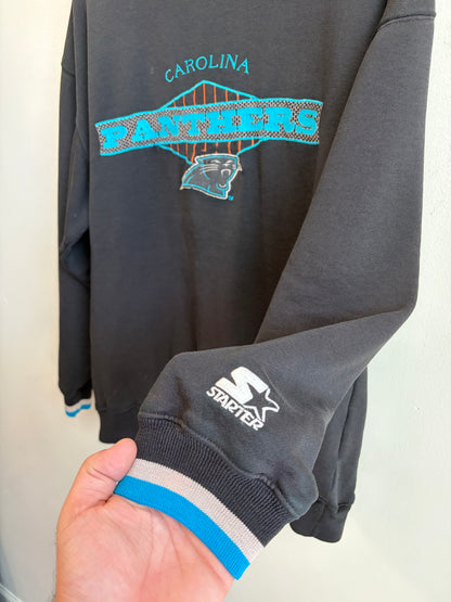 90s Carolina Panthers Starter Embroidered Crewneck (L)