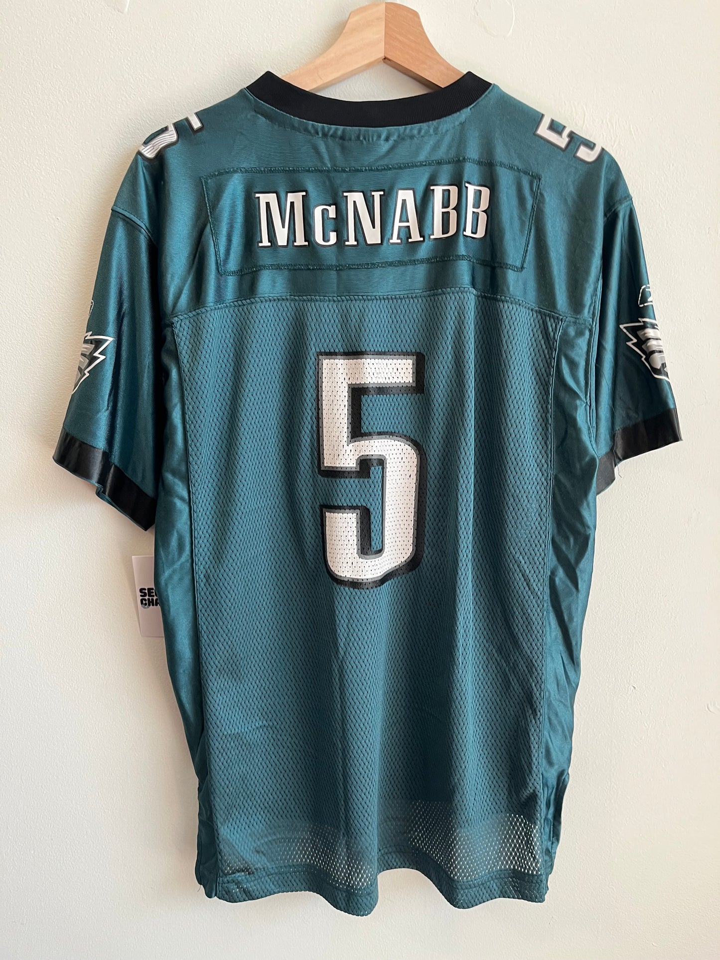 00s Philadelphia Eagles Donovan McNabb Green Reebok NFL Jersey (Youth XL)